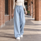 Natalie-Lane Wide Leg Pants - Light Retro Blue