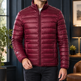 Herbert Quilted Jacket - Wine Red