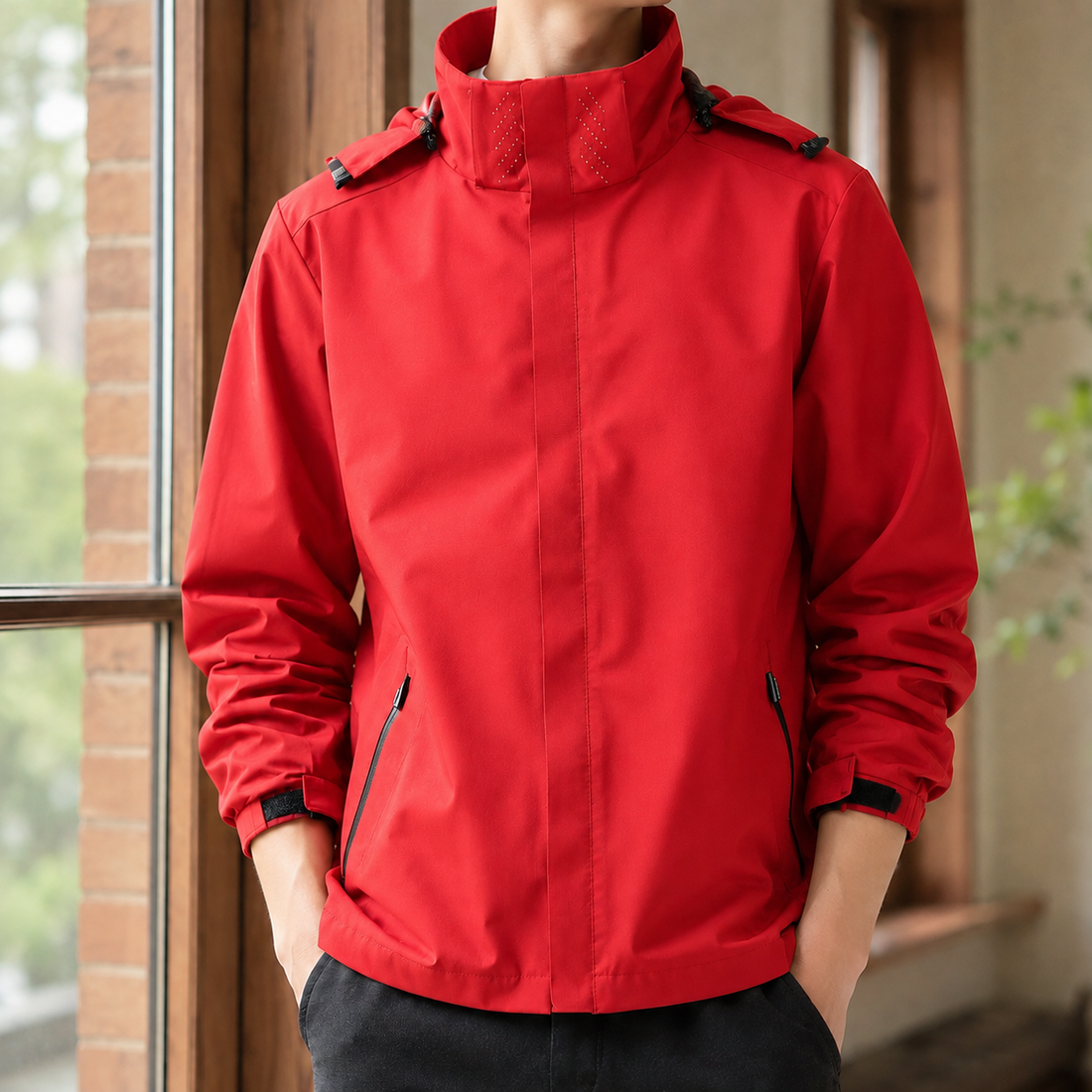 Renard Hooded Jacket - Red