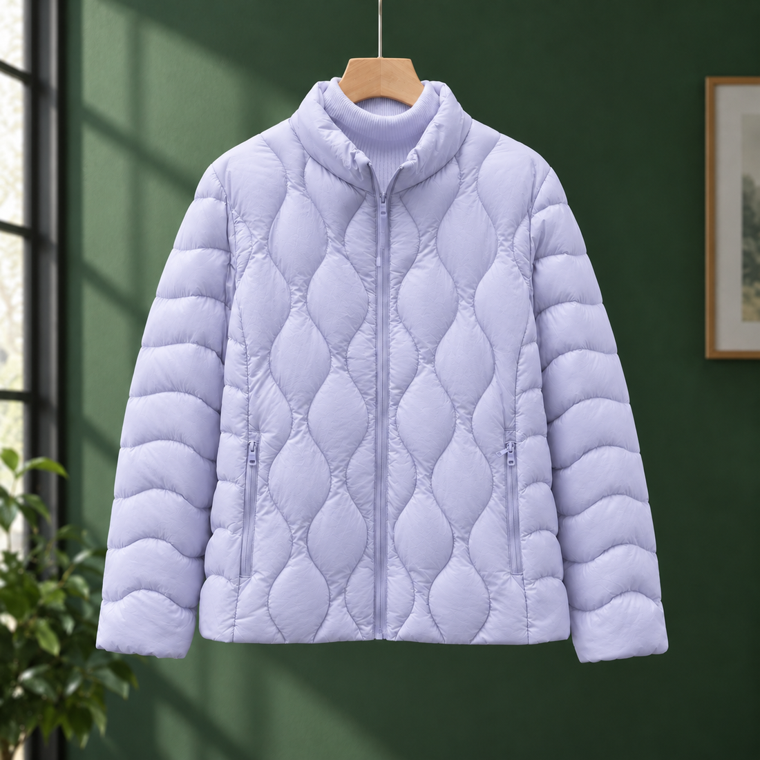 Melisande-Jade Quilted Jacket - Light Purple