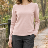 Eleanor-Skye Wool Silk Top - Pink