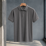 Florian Ribbed Polo - Gray