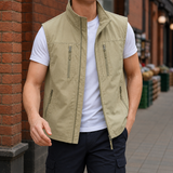 Matthias-Flynn Utility Vest - Khaki