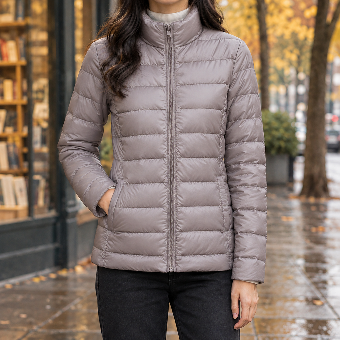 Berenice-Lane Cashmere Jacket - Taupe