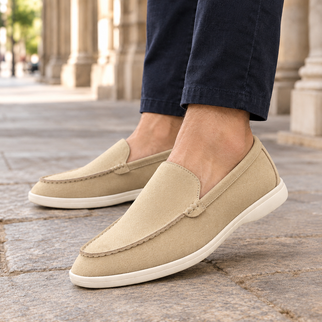 Dandolo-Vico Slip-On Loafers - Beige