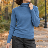 Chloe-Hope Turtleneck Sweater - Haze Blue