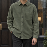 Giles-Scott Relaxed Shirt - Army Green