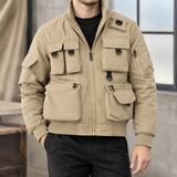 August-Wren Multi Pocket Jacket - Khaki