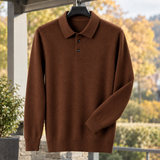 August-Reid Wool Sweater - Cigar Coffee