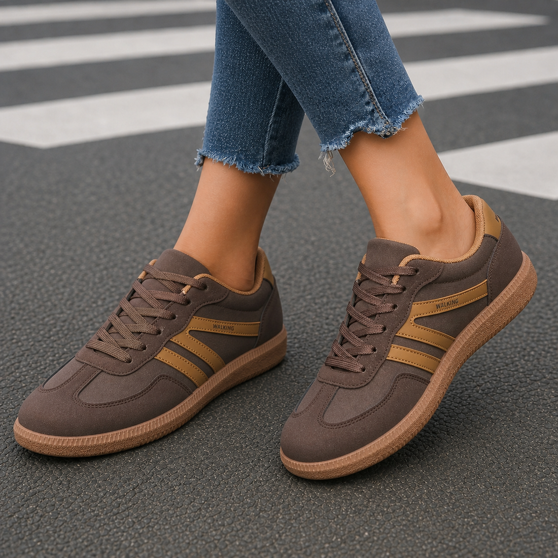 Bianchi Orthopedic Sneakers - Coffee