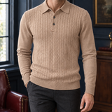 Lucas Cable Knit Sweater - Light Coffee