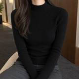 Sarah Ribbed Sweater - Black