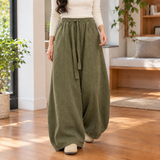 Charlotte-June Relaxed Barrel Pants - Pickle