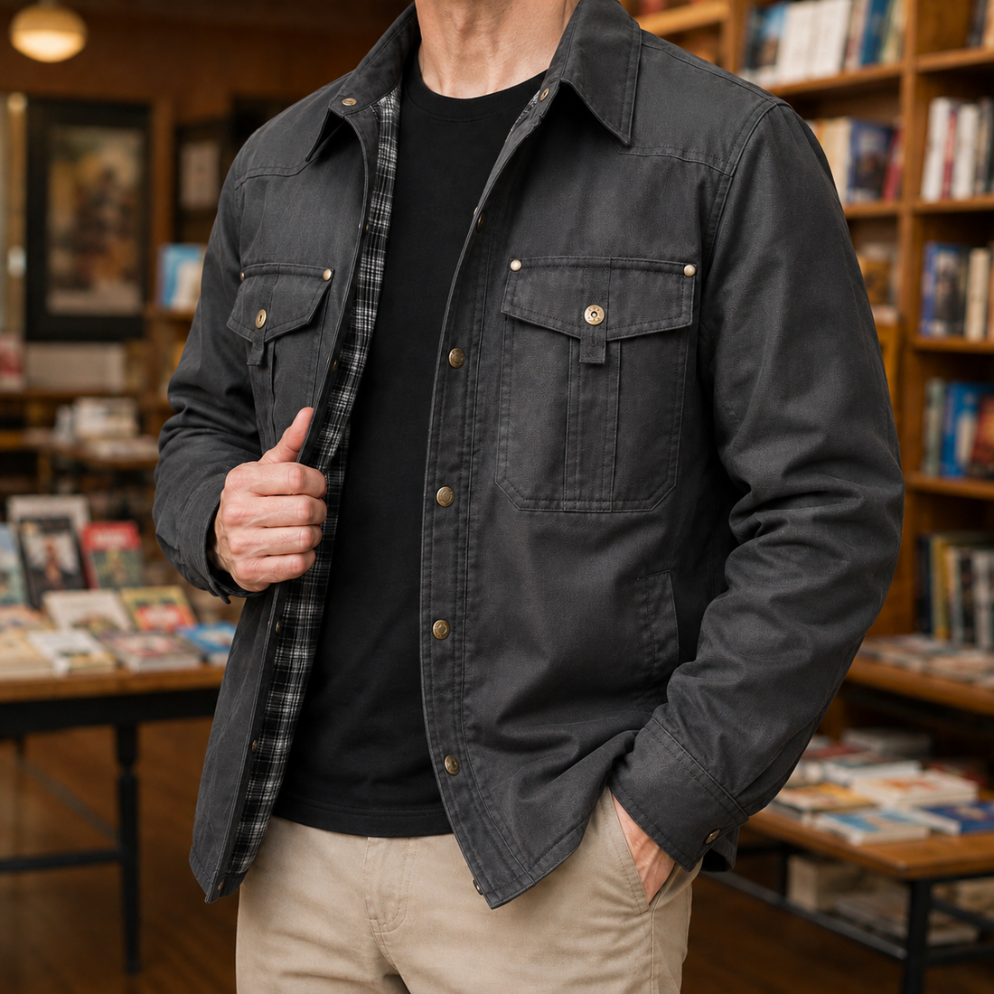 Ramsey-Stone Utility Jacket - Gray