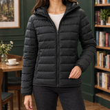Adriana-Skye Cashmere Puffer Jacket - Black
