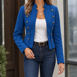 Magdalena-Elise Military Jacket - Blue
