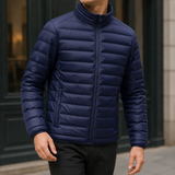 Idris-Grant Quilted Jacket - Navy Blue