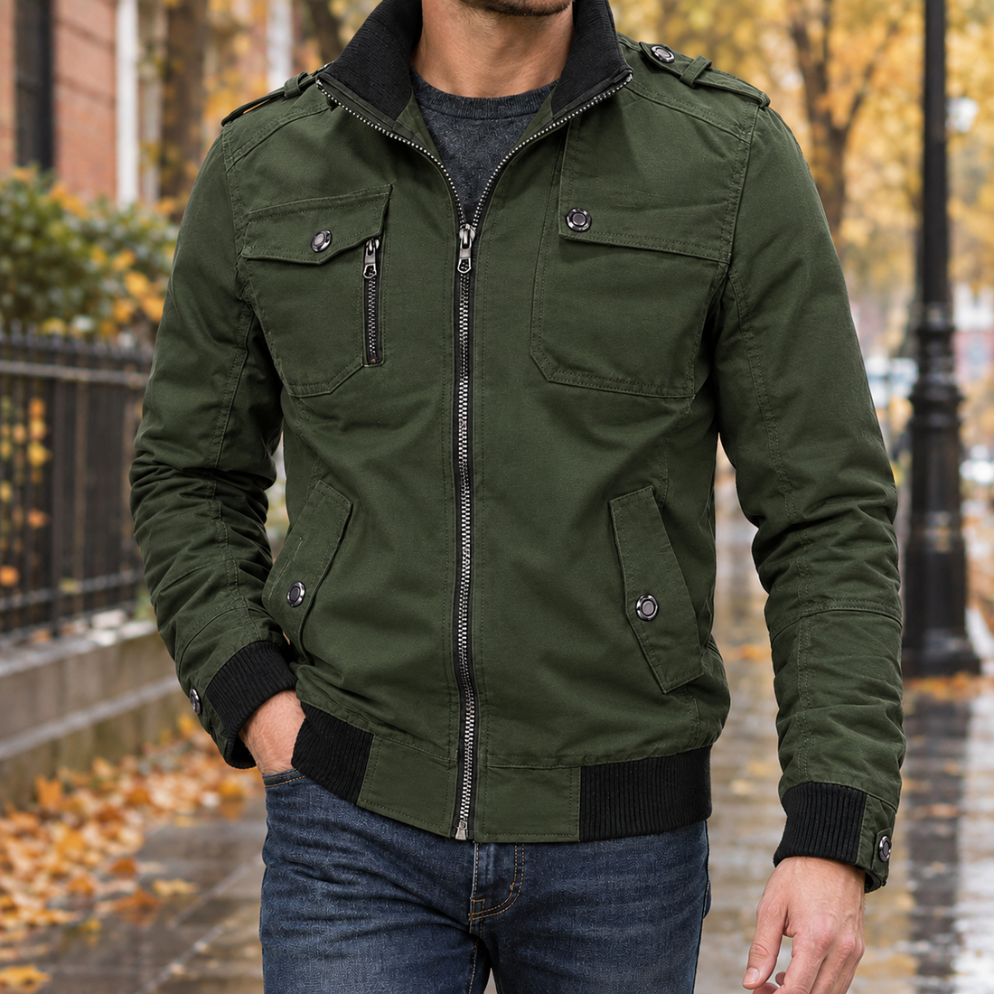 Philemon-Miles Utility Jacket - Military