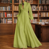 Priscilla-Skye Flowing Maxi Dress - Green