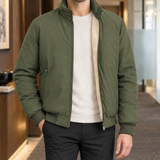 Oberon-Grant Stand Collar Jacket - Olive Green