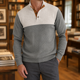 Rocco-Rhys High Collar Sweater - Gray