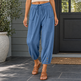 Cadence-Jane Relaxed Pants - Denim Blue