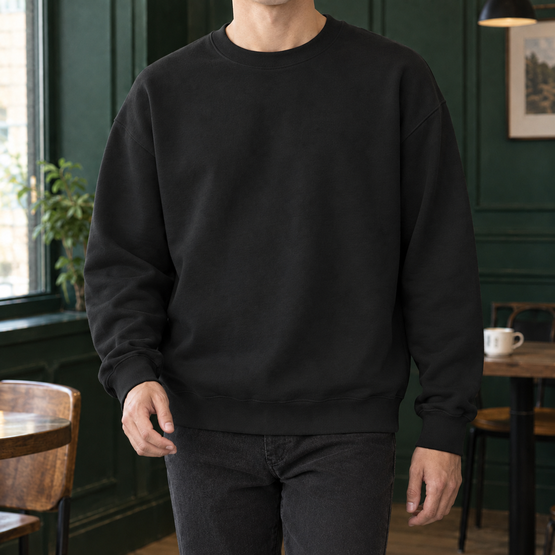 Milo-Jude Relaxed Sweatshirt - Black