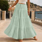 April Tiered Maxi Skirt - Mint Green