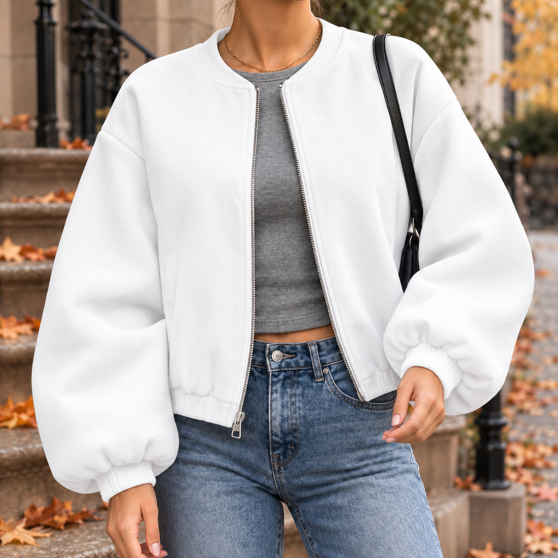 Alina-Grace Cashmere Jacket - White