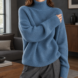 Esther Turtleneck Sweater - Blue