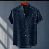 Bastien Graphic Shirt - Navy Blue