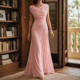 Sylvie-Skye Draped Maxi Dress - Pink