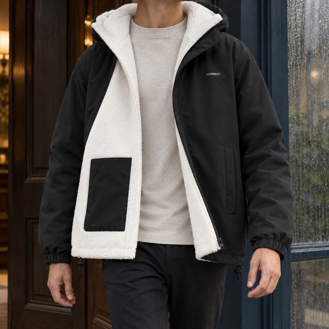 Edric-Scott Reversible Jacket - Black