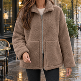 Autumn-Louise Teddy Jacket - Camel