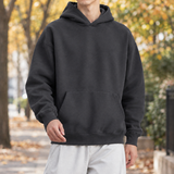 Harrison-Grey Heavyweight Hoodie - Charcoal