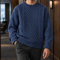 Blue Crew Neck