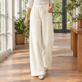 Mathilde-Marie Wide Leg Pants - Milk White