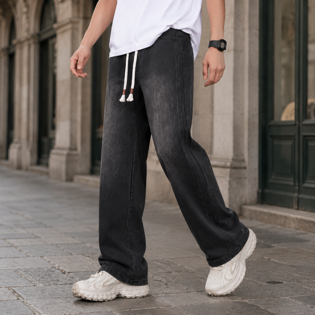 Donatien Relaxed Jeans - Carbon Black
