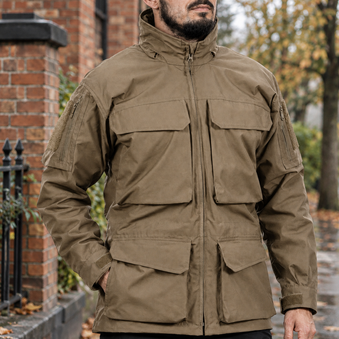 Valerian-Dean Tactical Jacket - Coyote Brown