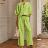 Penelope-Skye Relaxed Set - Light Green