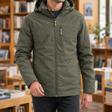 Eamon-Ellis Hooded Jacket - Army Green