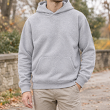 Wilfred-Miles Fleece Lined Hoodie - Light Gray