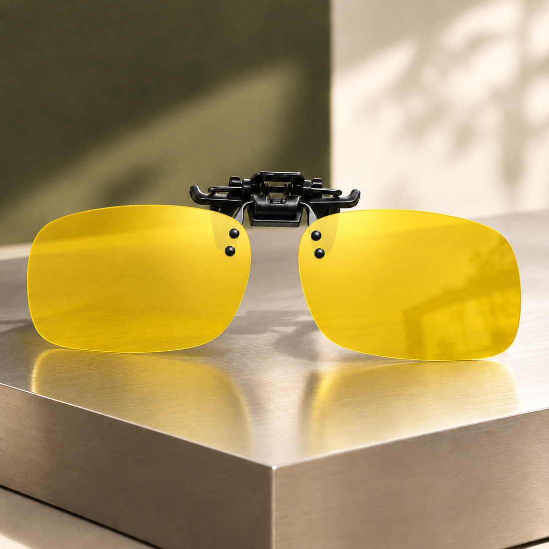 Zephyrin Clip-On Sunglasses - Yellow