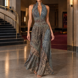 Nerissa-Hope Wide-Leg Jumpsuit - Gray
