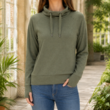 Ilaria-Rose Mock Neck Sweater - Laurel
