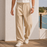 Orson-Miles Pinstripe Pants - Khaki