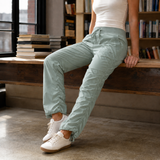 Simone-Louise Ruched Pants - Iceberg Green