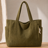 Zamboni Corduroy Tote Bag - Olive Green