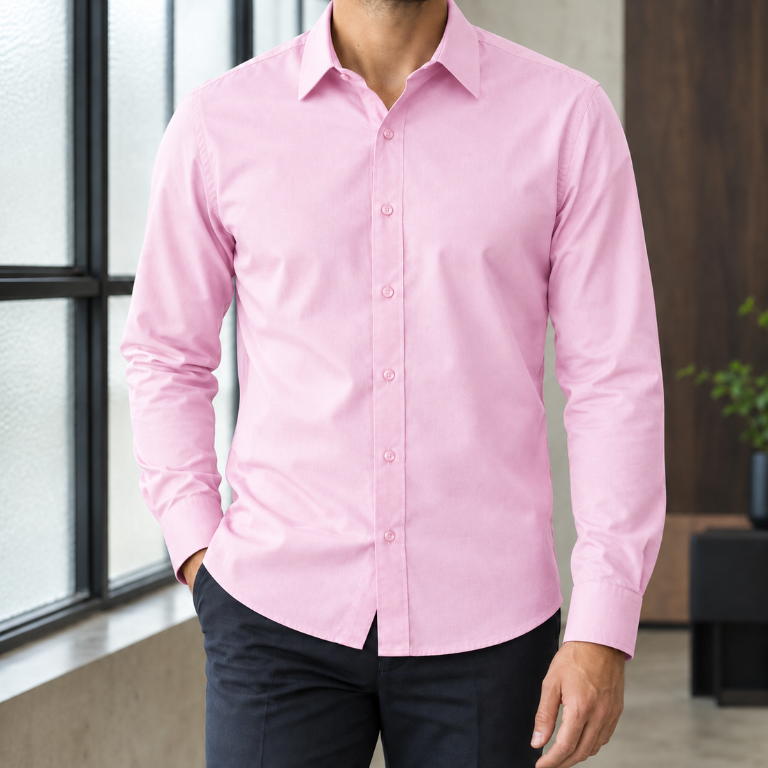 August-Rhys Relaxed Shirt - Pink