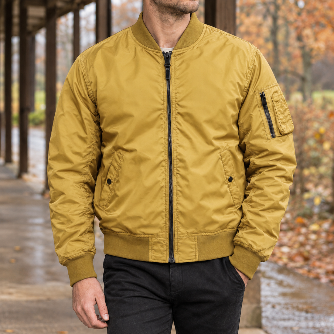 Hugh-Hayes MA1 Jacket - Yellow